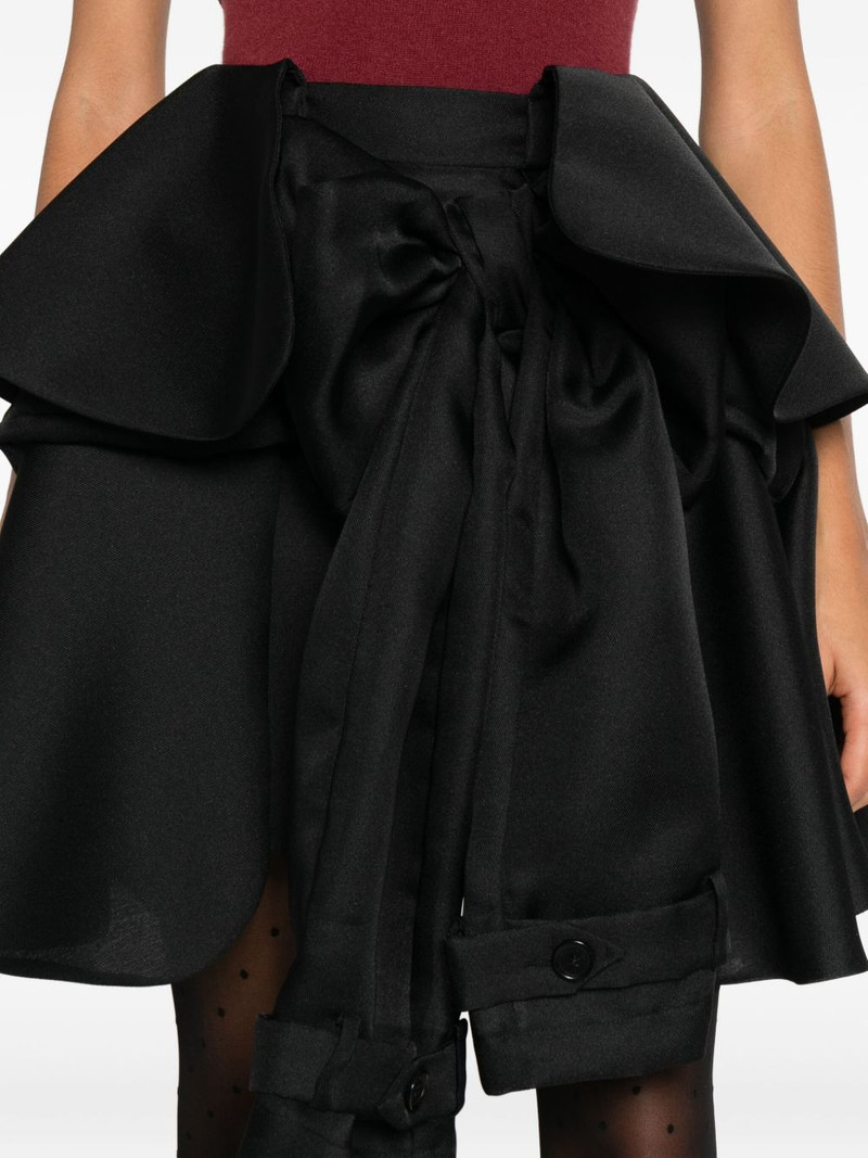bow drape mini skirt 5