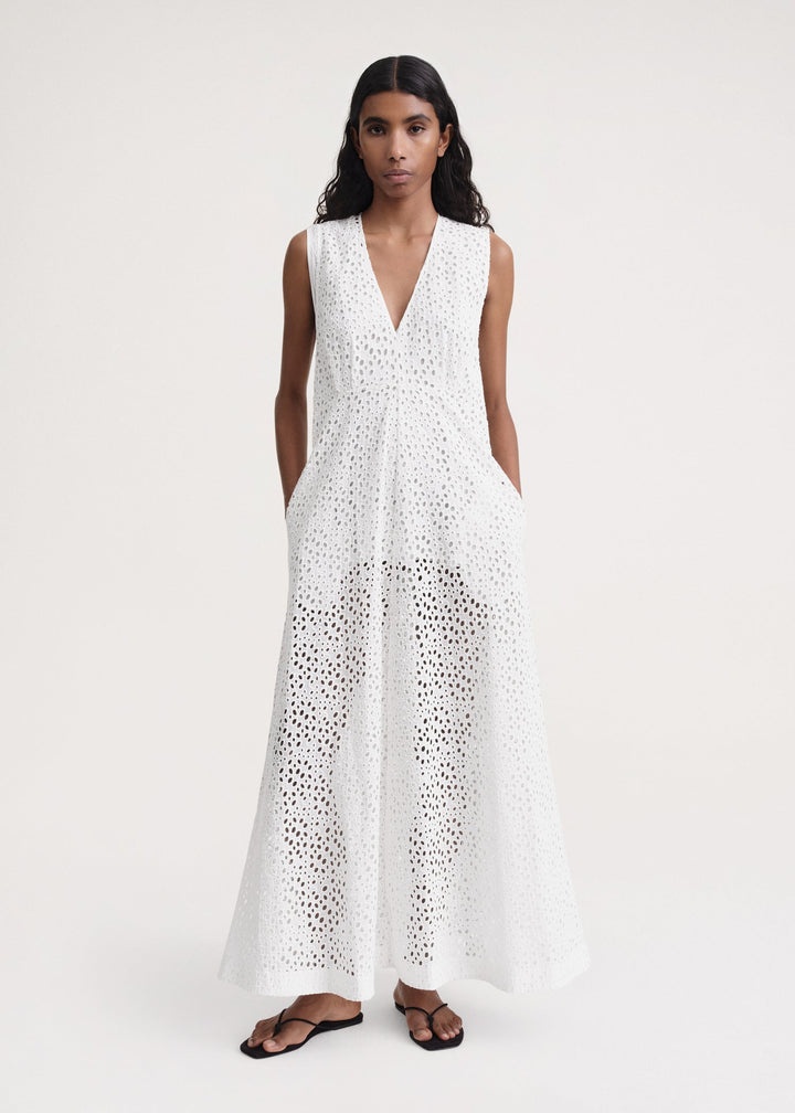 Broderie anglaise dress white - 2