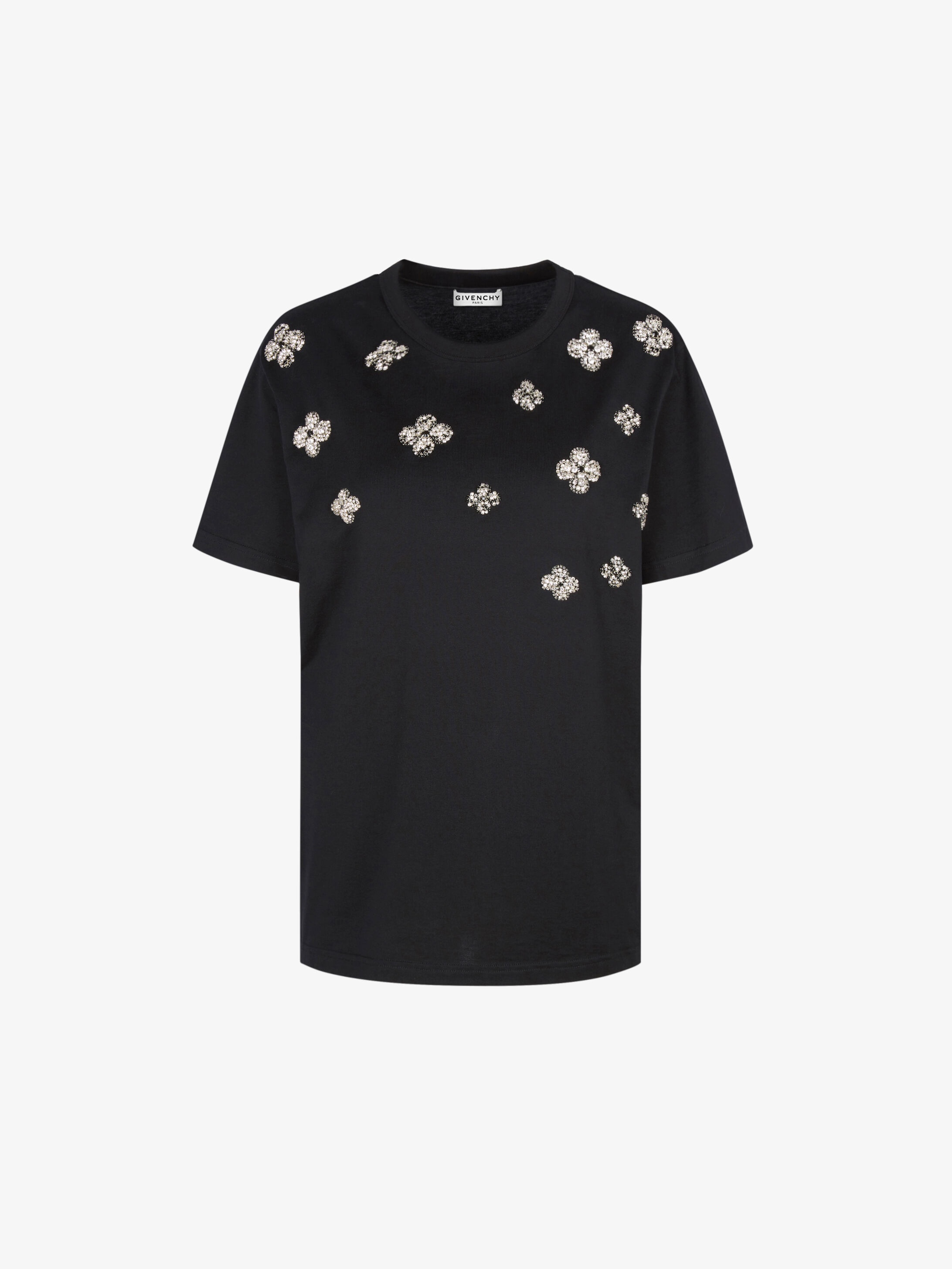 GIVENCHY crystals embroidered t-shirt - 1