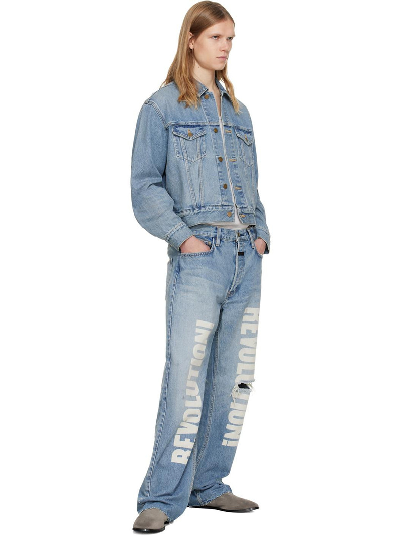 Fear of God Blue Denim Trucker Jacket outlook