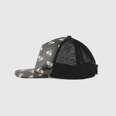 GUCCI GG supreme bee print baseball hat outlook