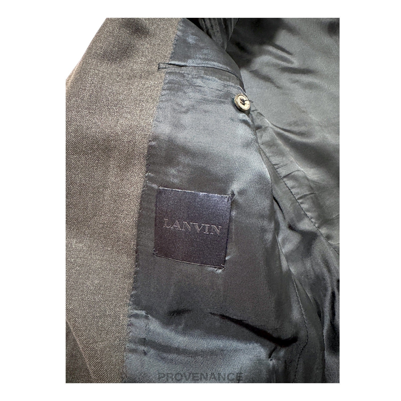 Lanvin Grosgrain Trim Blazer Jacket Coat - Grey 36 46 - 11