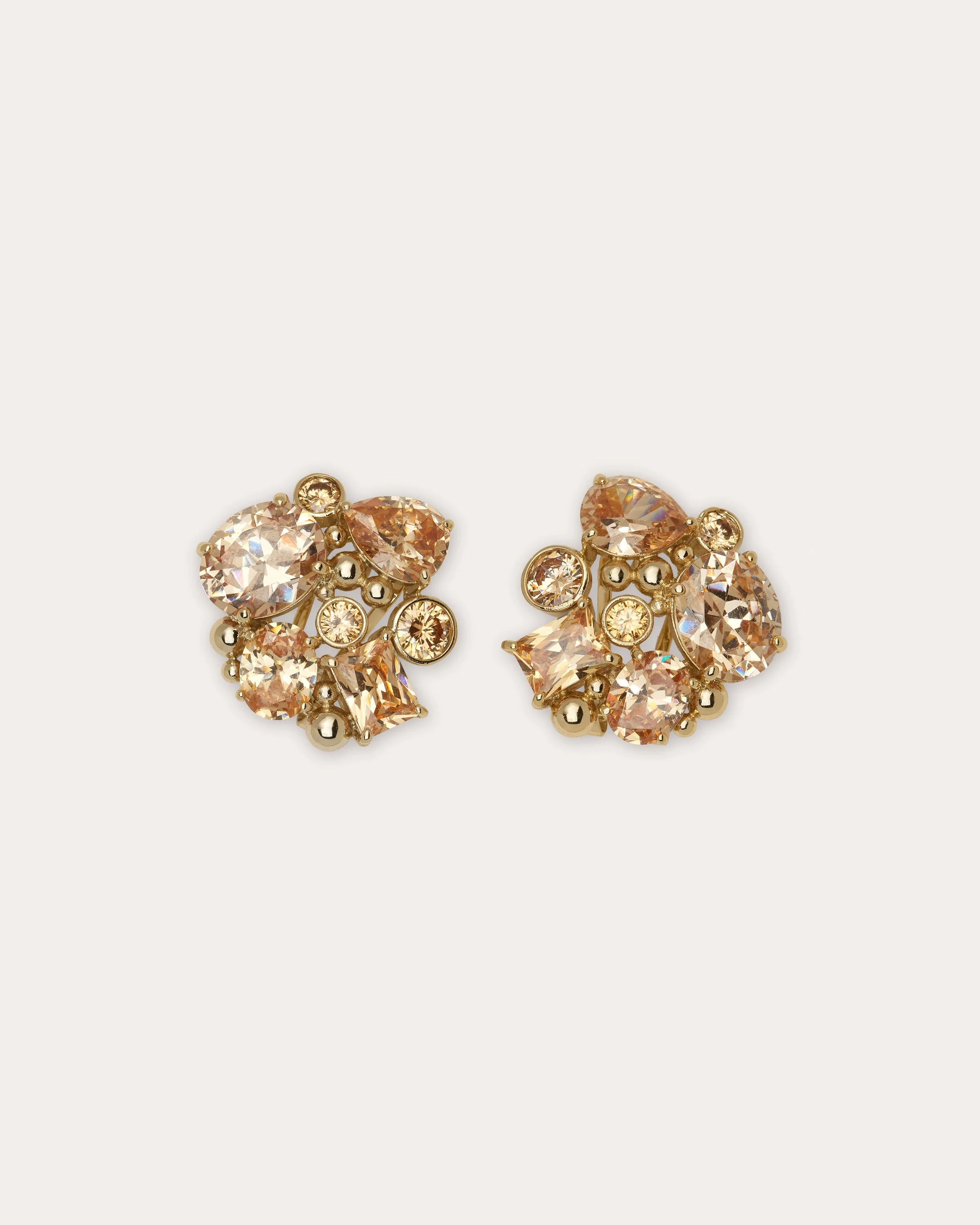 Lizzy Gemstone Stud Earrings - 1