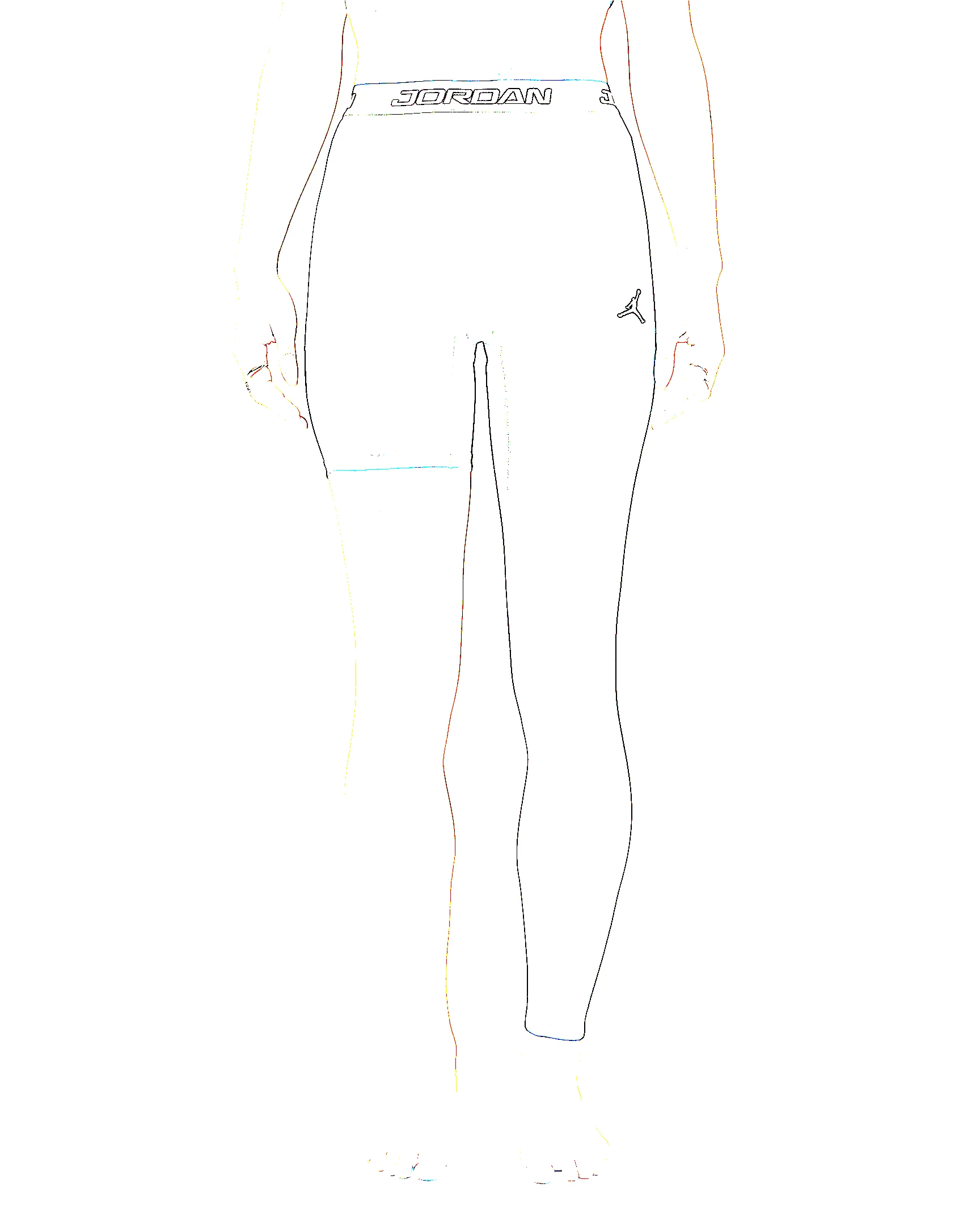 Jordan Sport Women's High-Rise Single-Leg Basketball Tights (Left) - 1