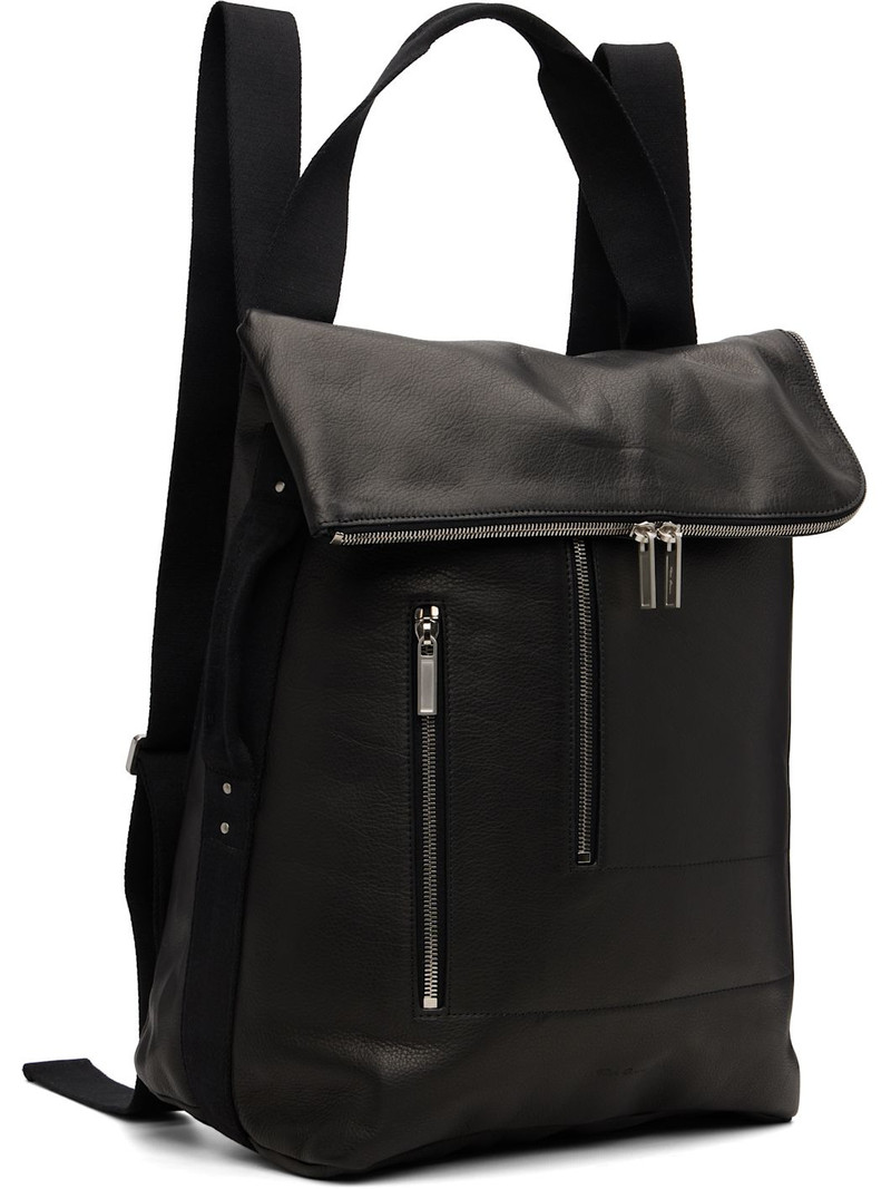 Rick Owens Black Concordians Cargo Backpacks outlook