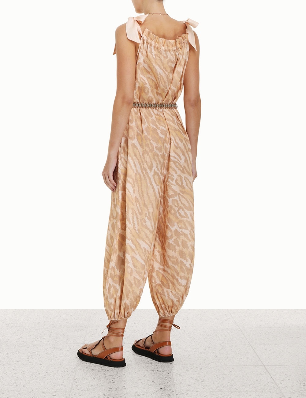 VIOLET TIE JUMPSUIT - 4