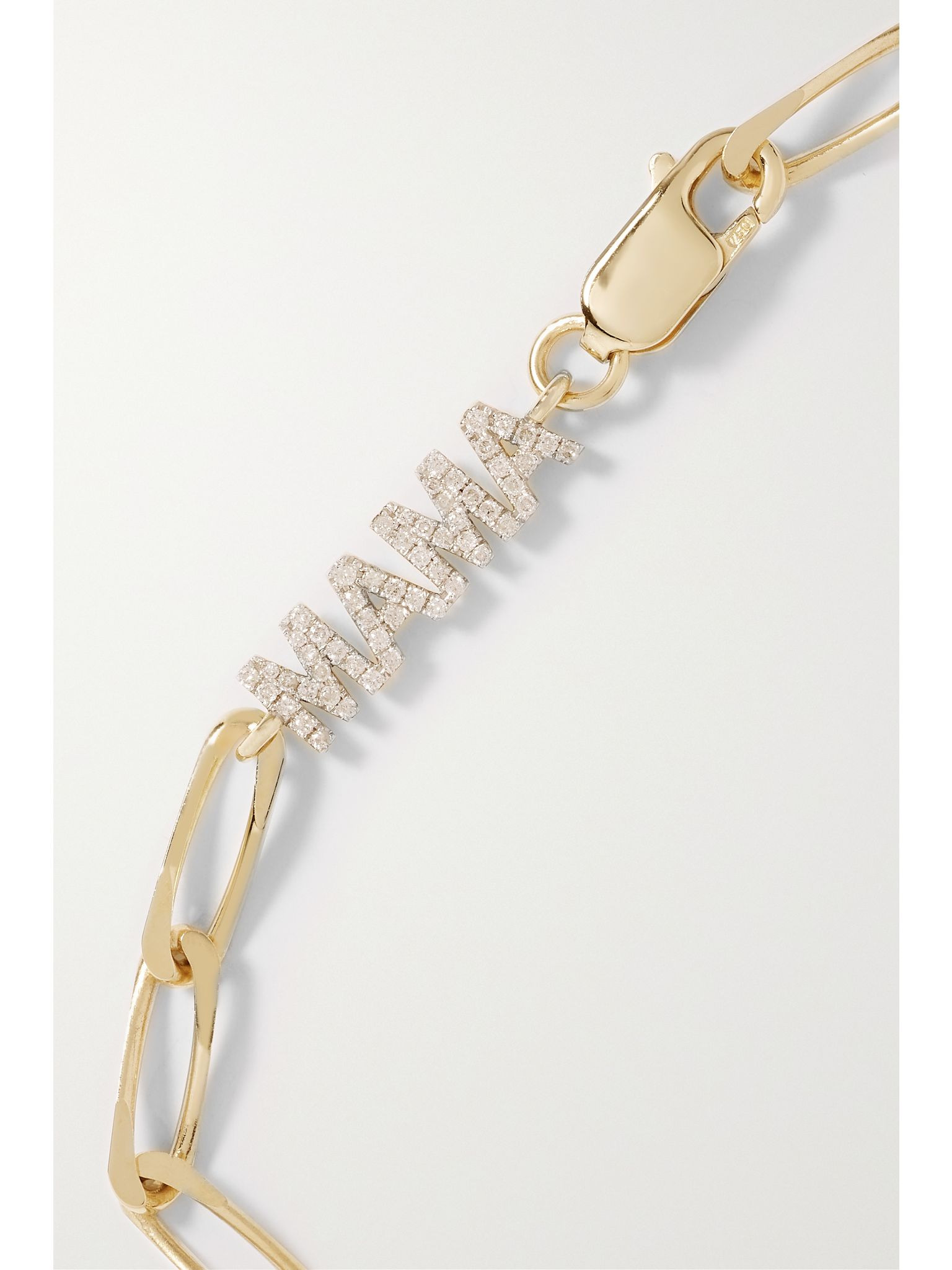 Mama 9- and 18-karat gold diamond bracelet Gold - 3