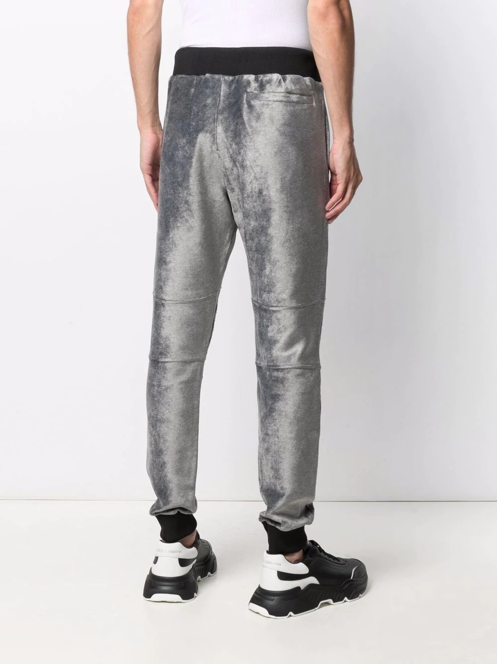 Iconic Plein velvet track pants - 4