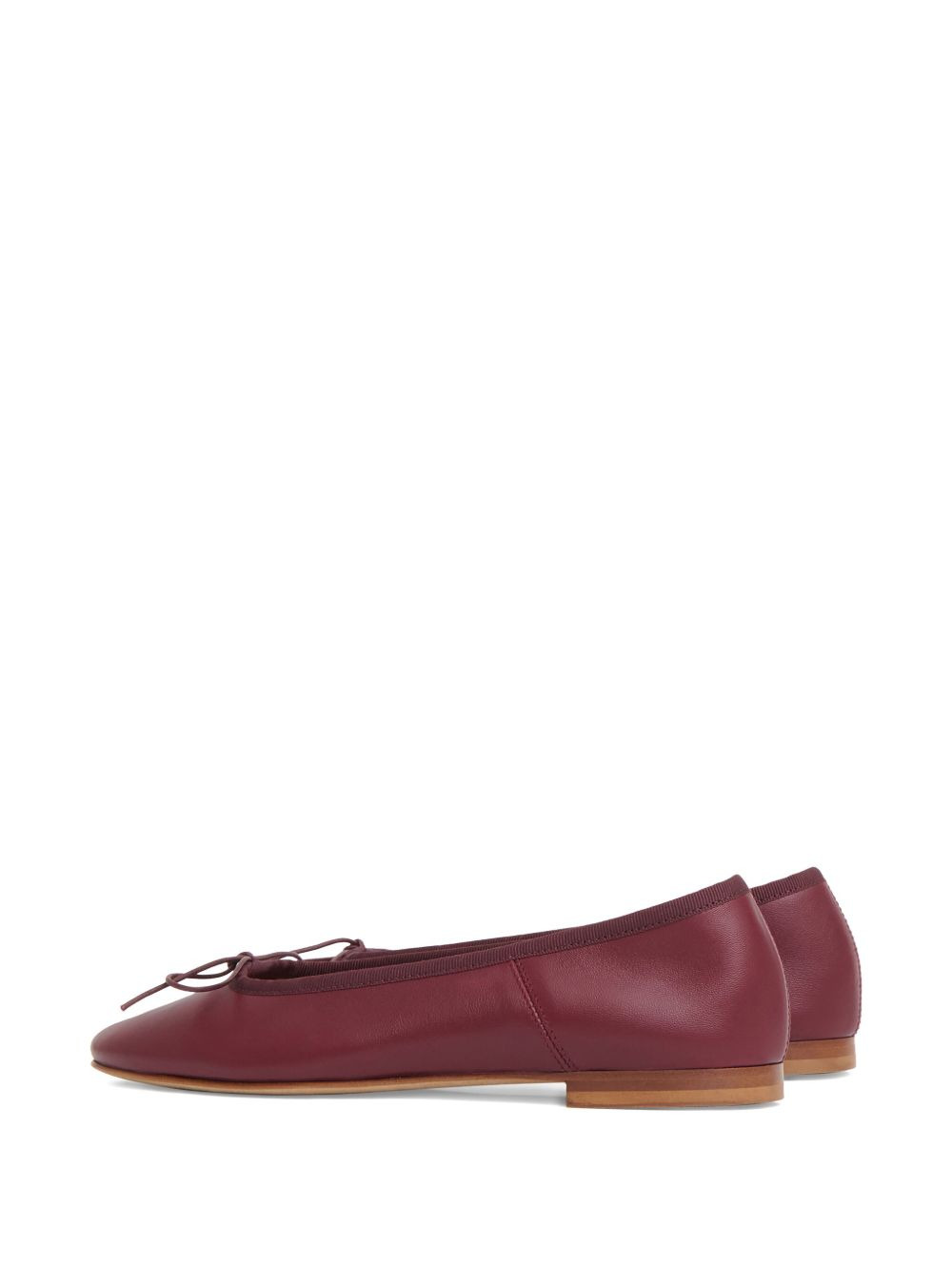Dance lambskin bow ballerina flats - 3