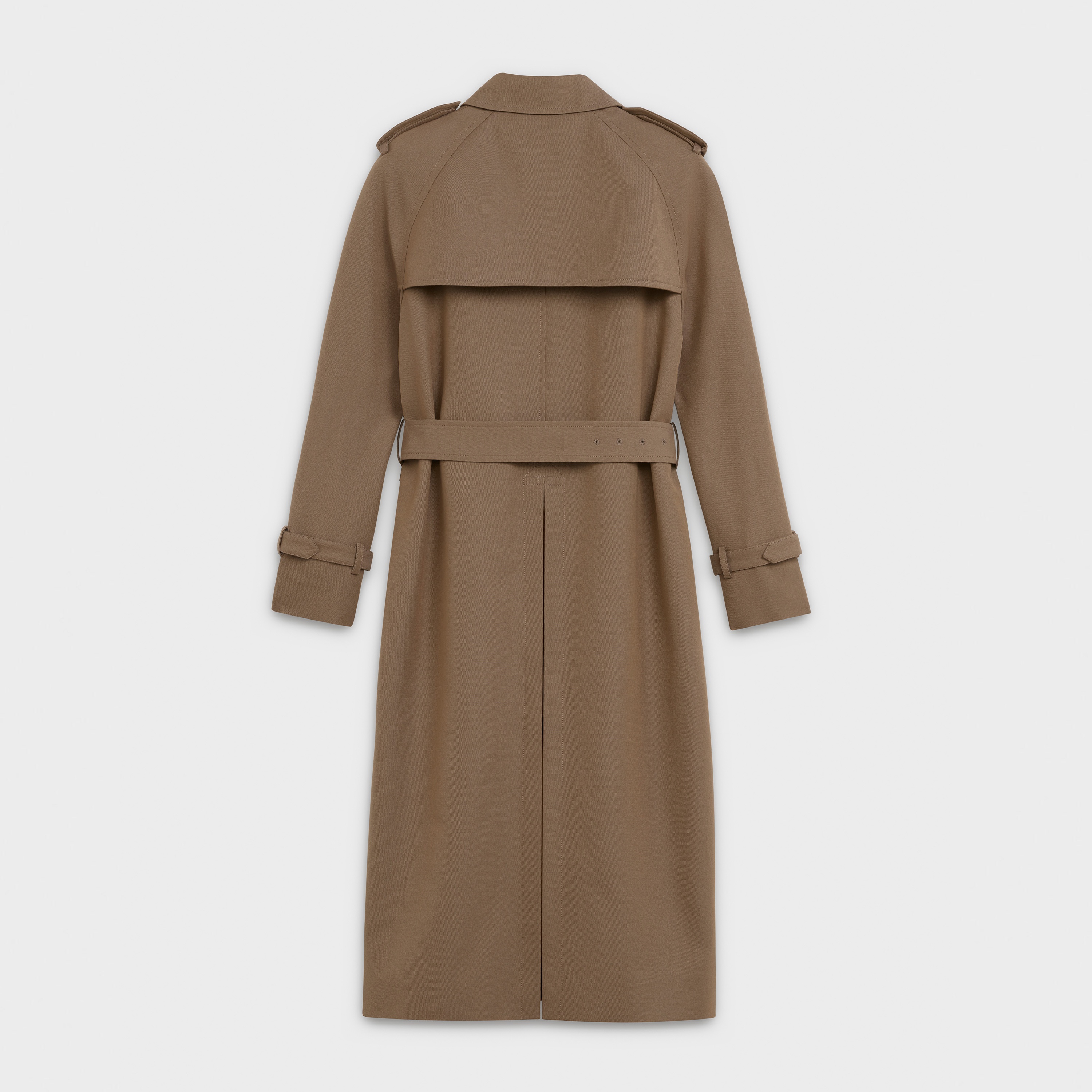 CLASSIC TRENCHCOAT IN WOOL AND COTTON - 2