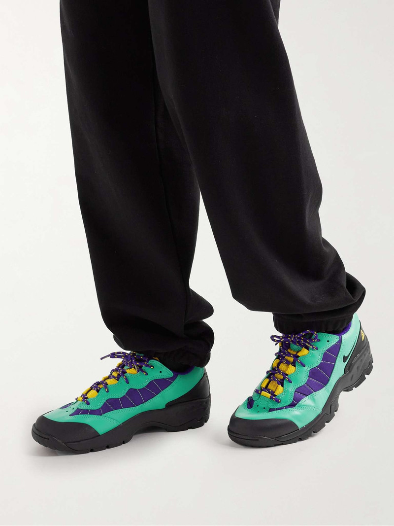 Nike ACG Air Mada Rubber-Trimmed Leather and Mesh Hiking Sneakers outlook