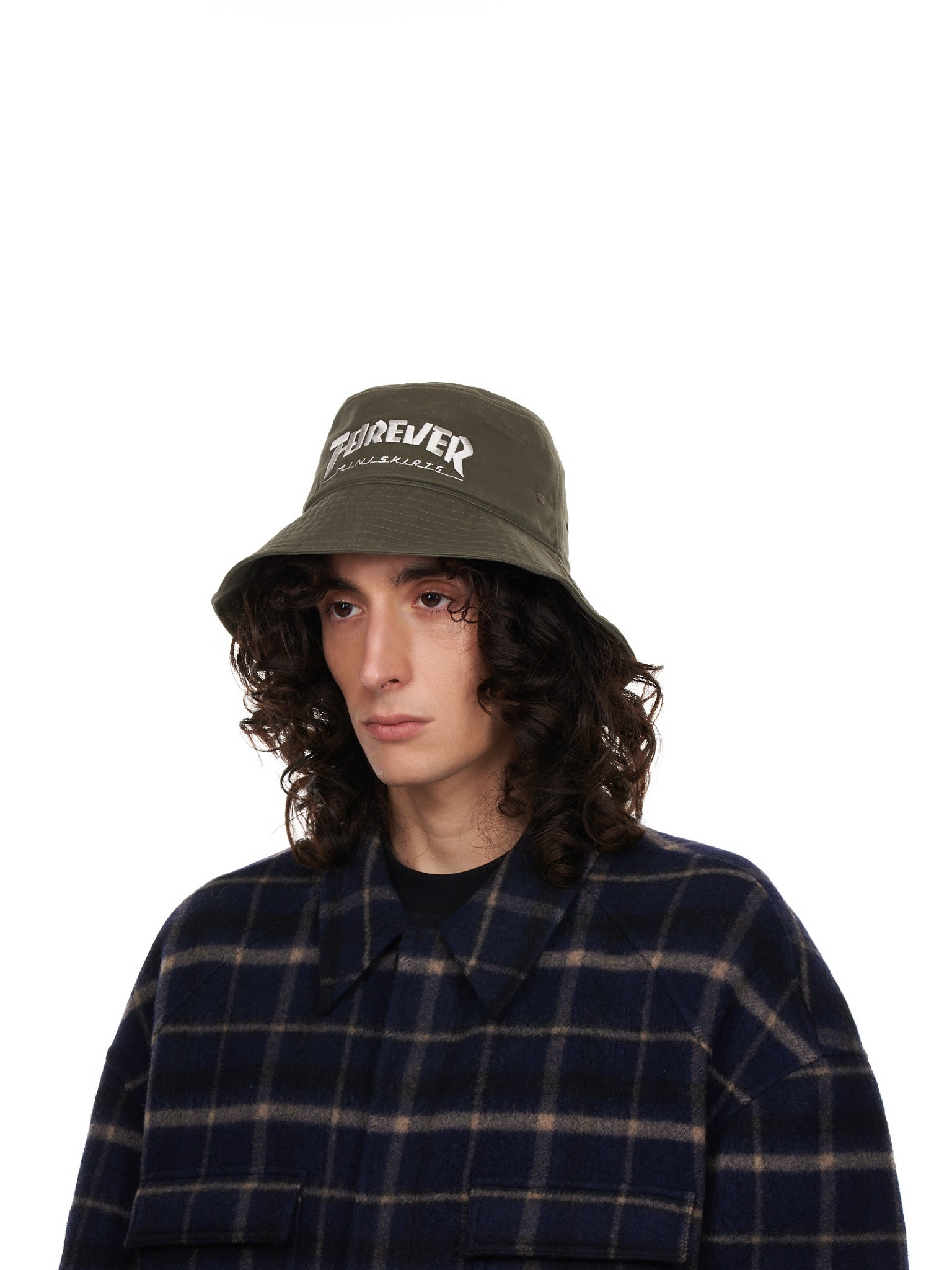 The Old Man and the Sea Distressed Buckled Cotton-Twill Bucket Hat