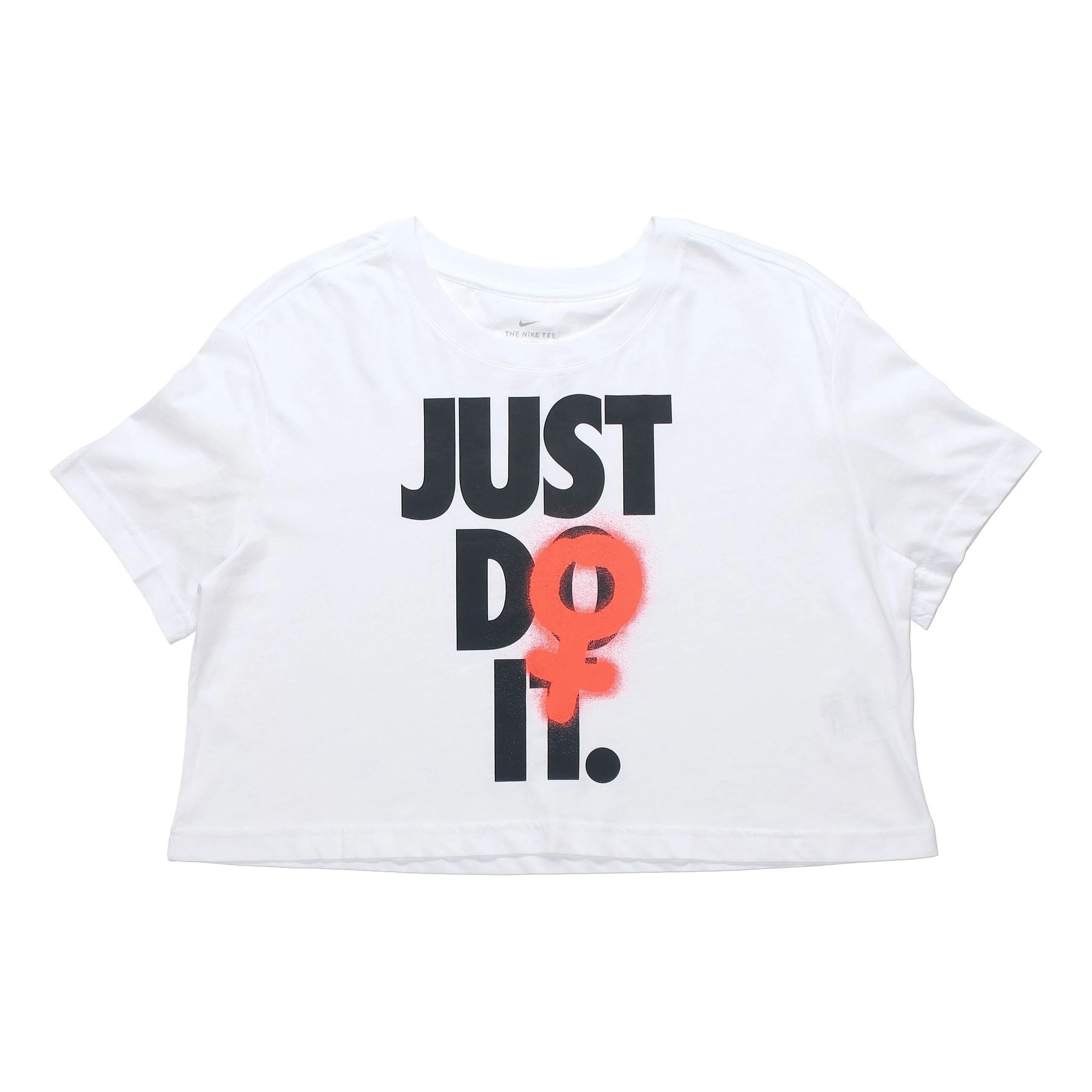 (WMNS) Nike Nsw Rebel Crop Short Sleeve White BV7171-100 - 1