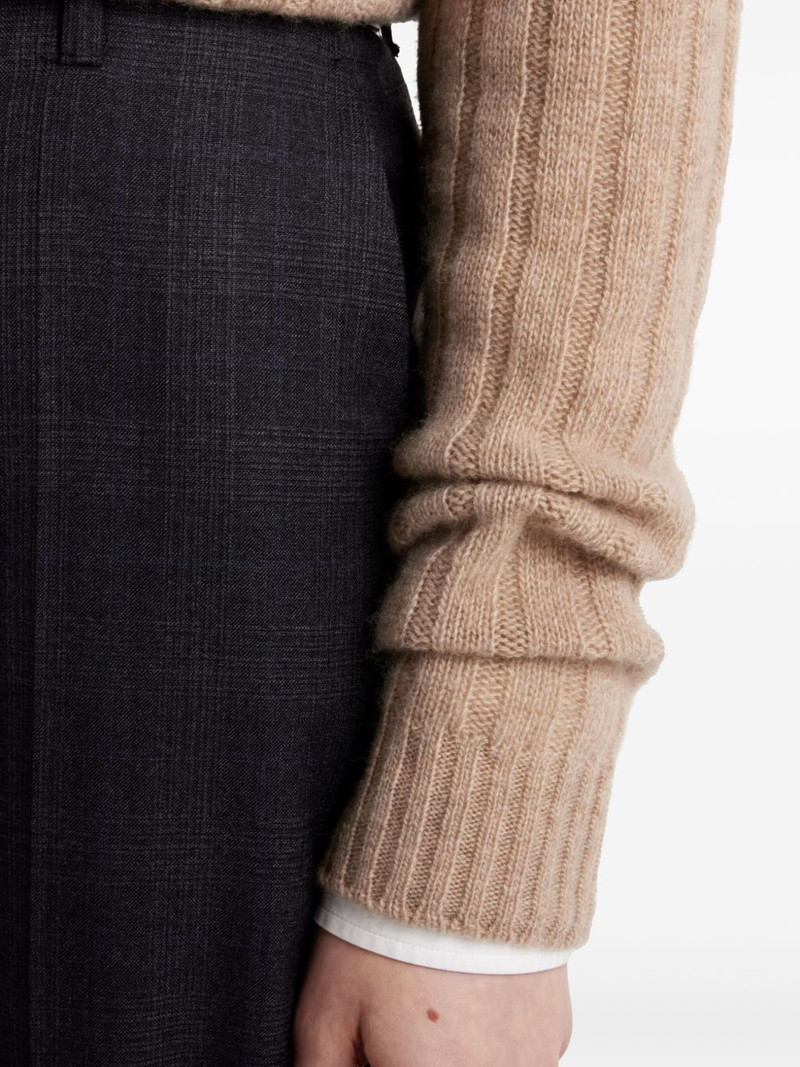 Turtleneck은 캐시미어 잠바를 늑골을 붙입니다 6