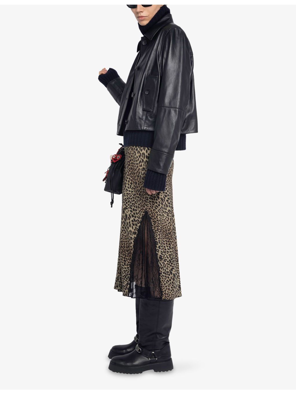 Jayla Leopard-Print Woven Midi Skirt - 2