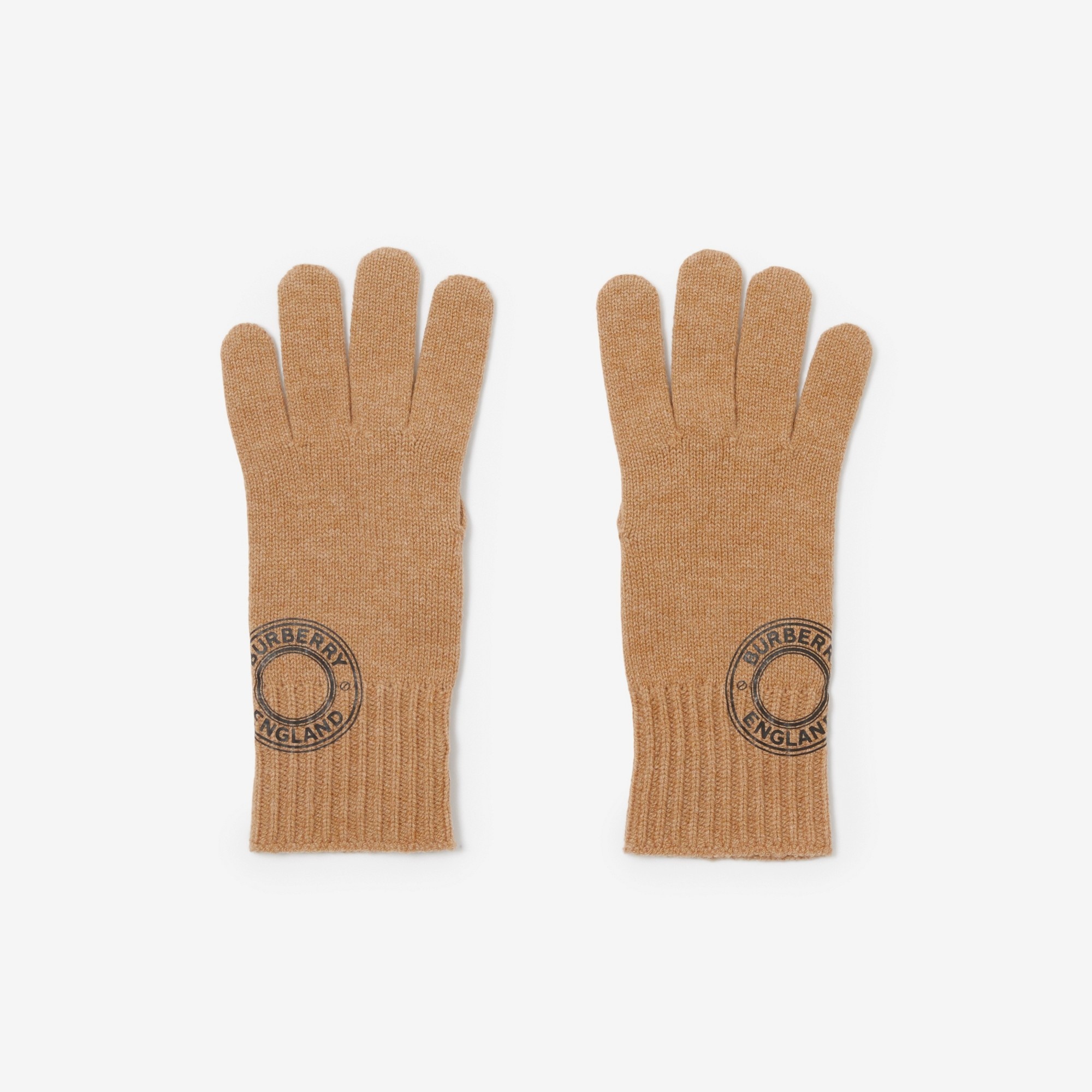 Logo Graphic Cashmere Blend Gloves - 2