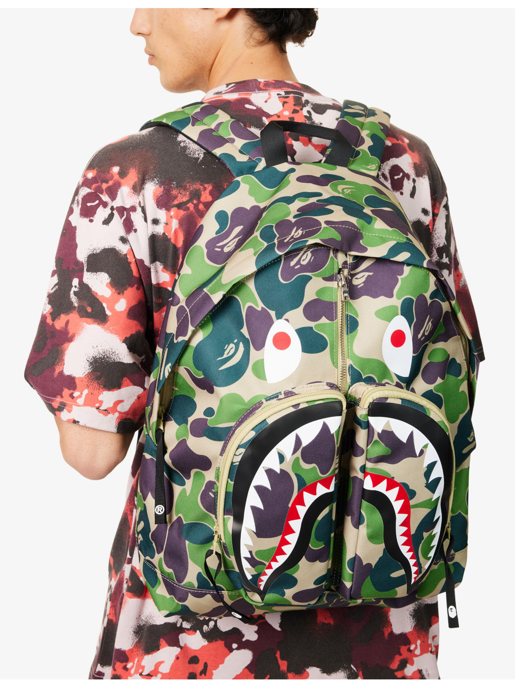 ABC Camo Shark Woven Backpack - 2