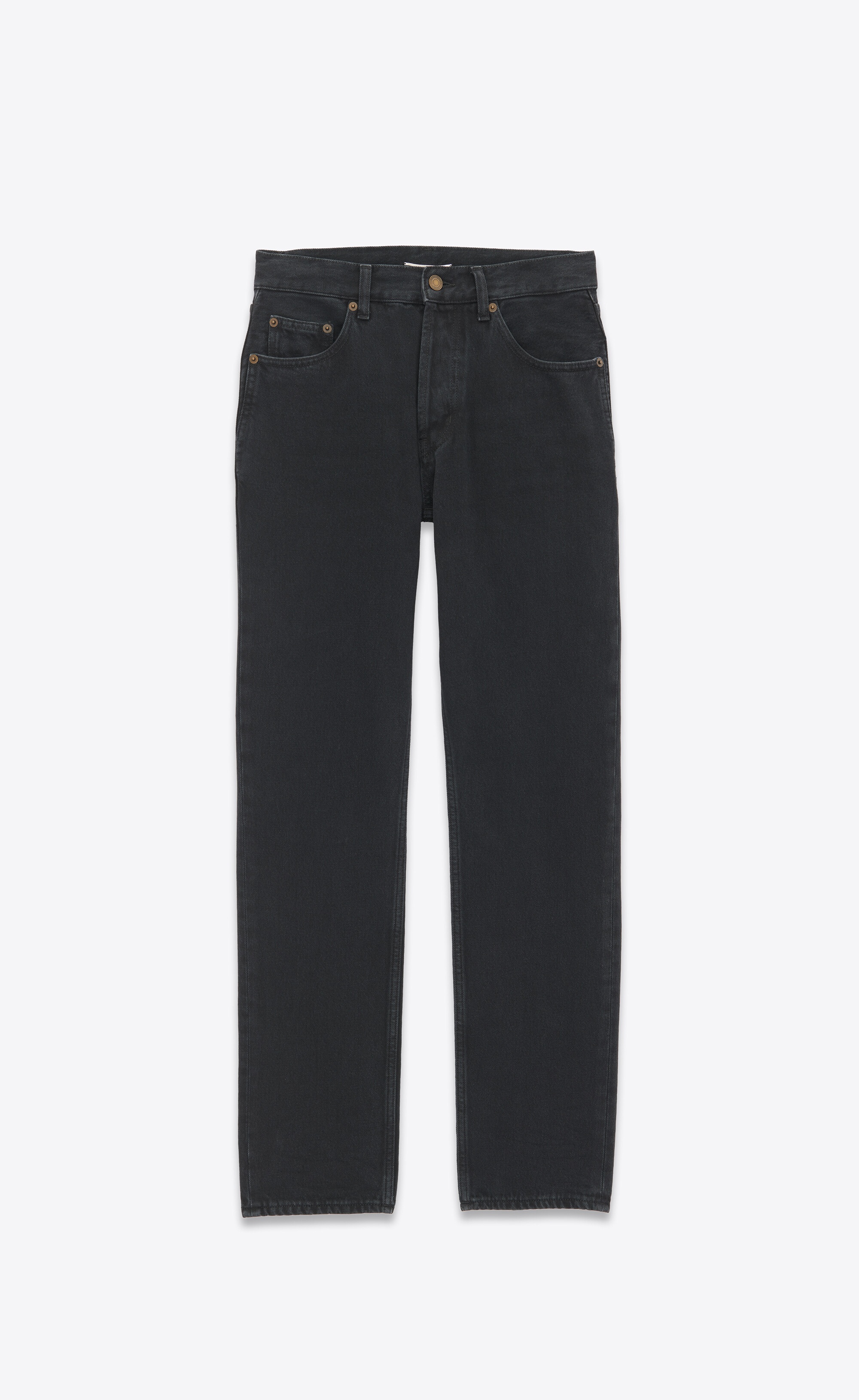 straight-leg jeans in spring black corduroy - 1