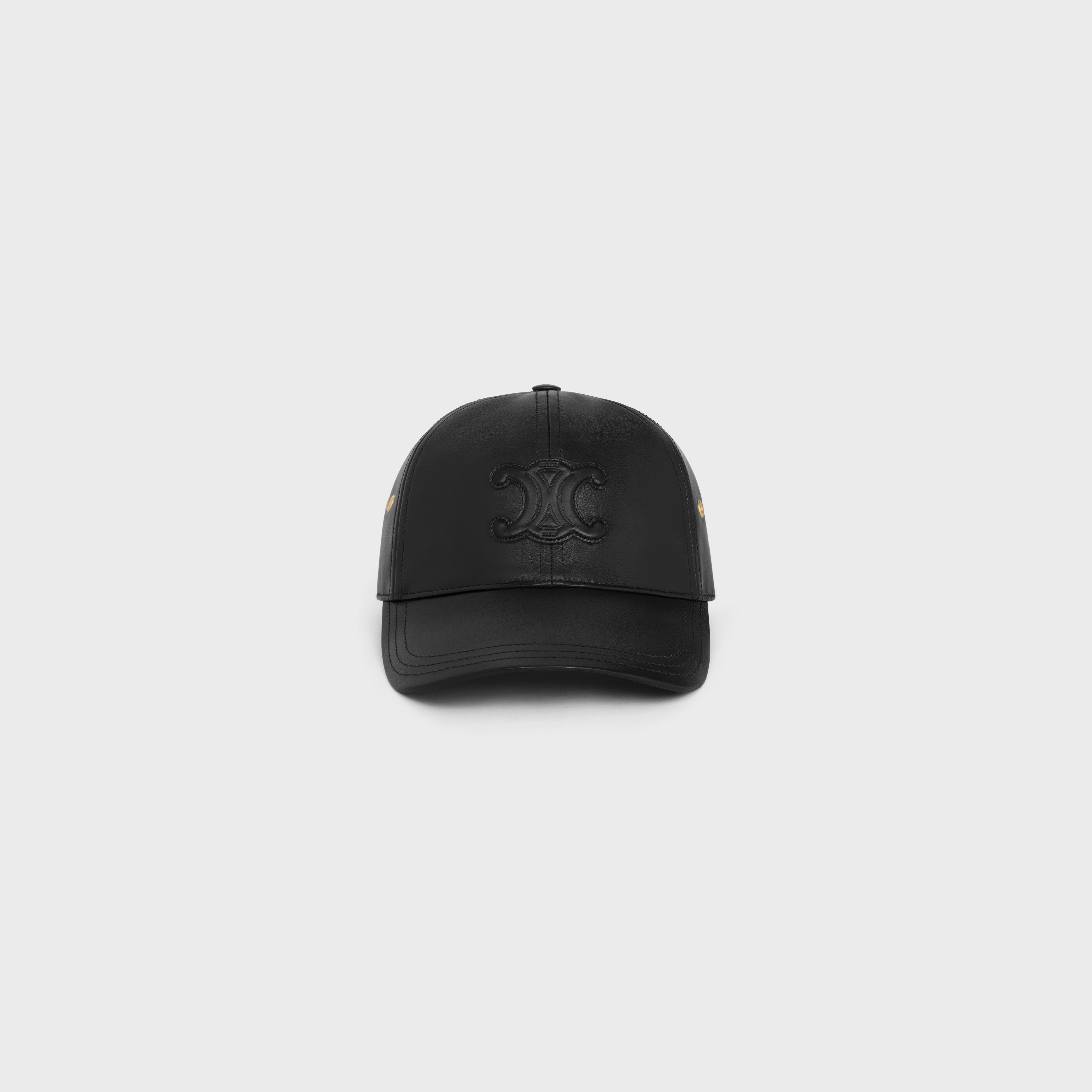 triomphe baseball cap in lambskin - 2