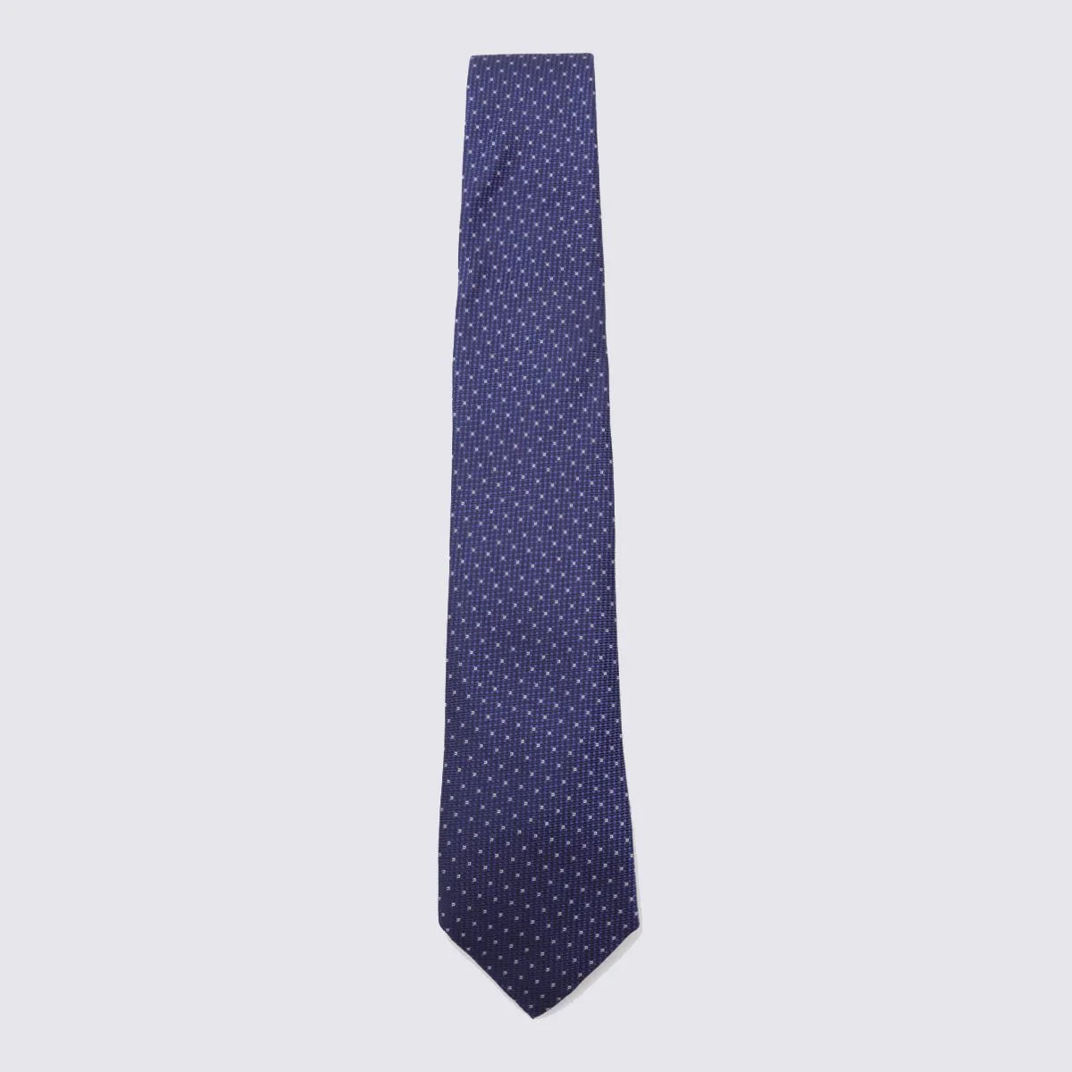 Canali Blue Wool Tie - 1
