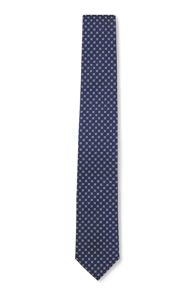 SILK-BLEND TIE WITH JACQUARD PATTERN 1