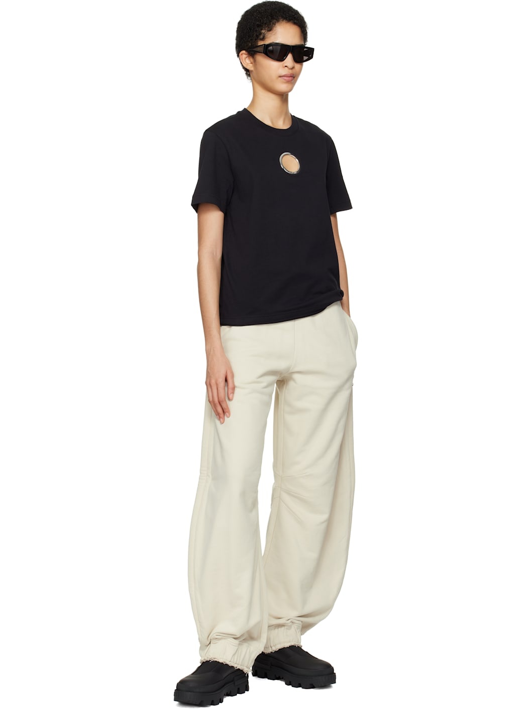 Moncler x Willow Smith Black Grommet T-shirt - 5