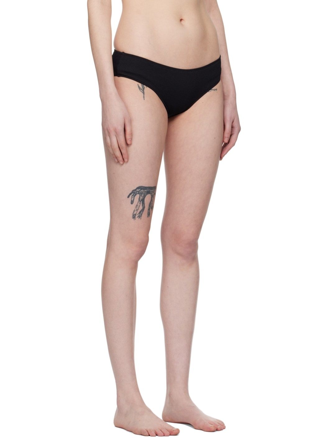 Black Hipster Bikini Bottom - 2