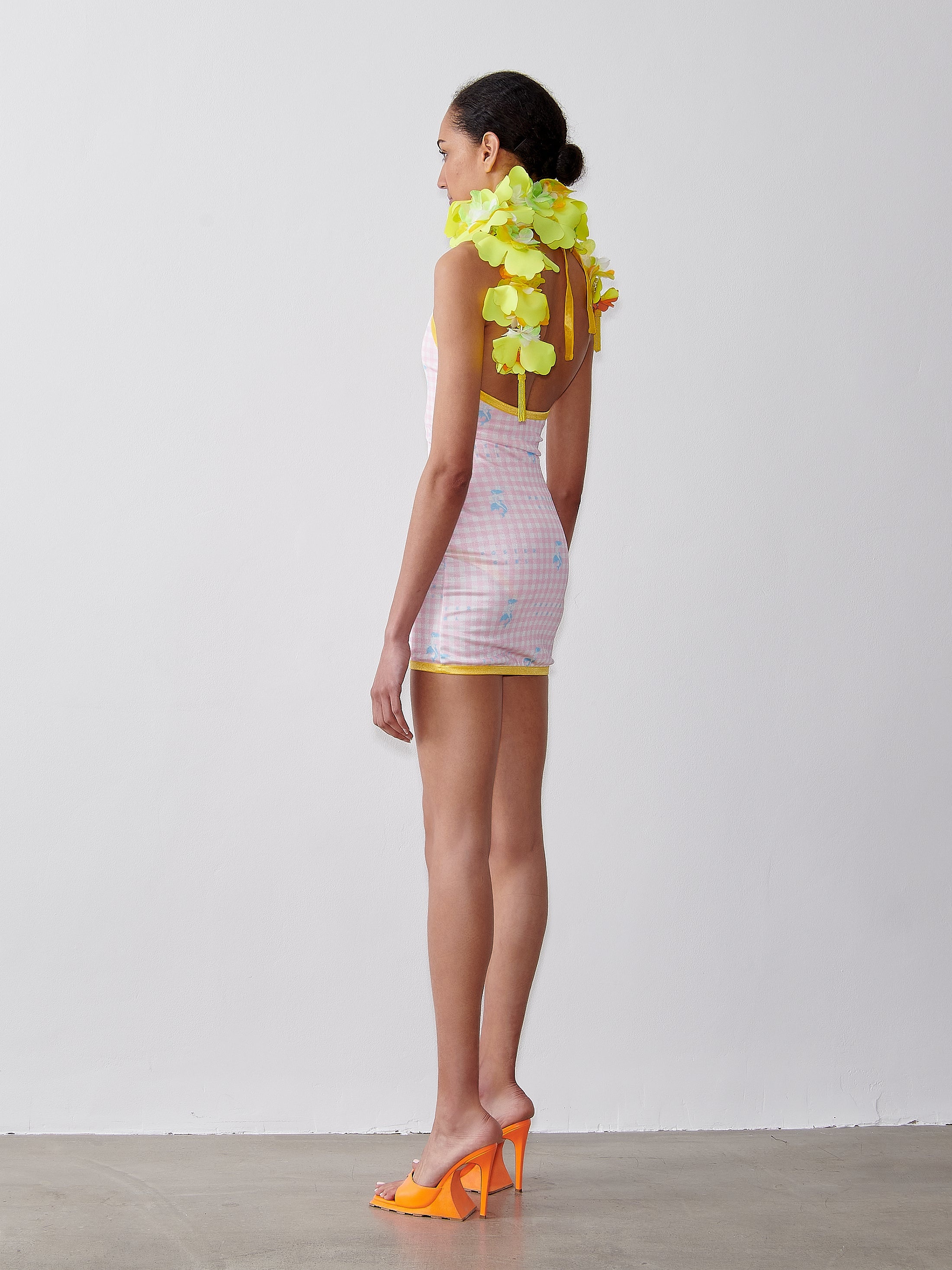 REGINA PLAYSUIT DRESS SUNSHINE GINGHAM - 4