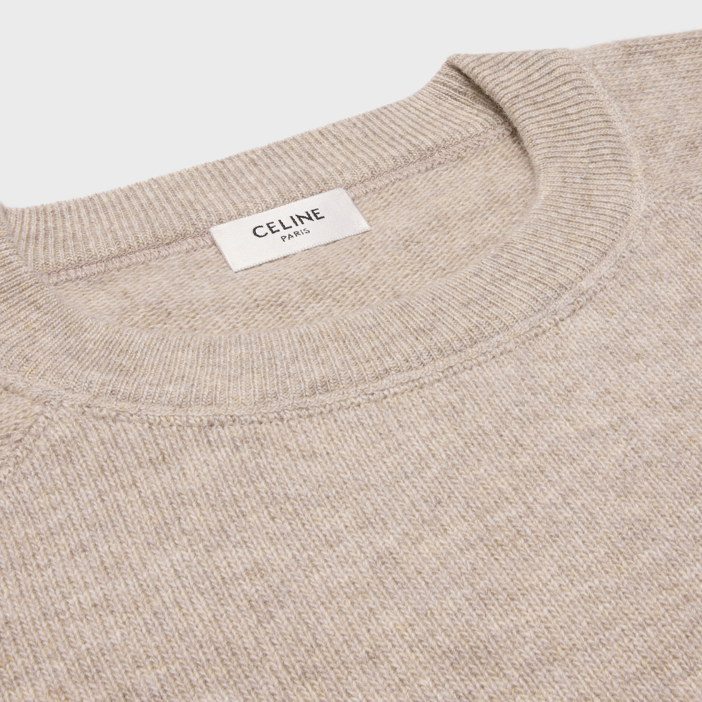 triomphe crew neck sweater in wool and cashmere - 3