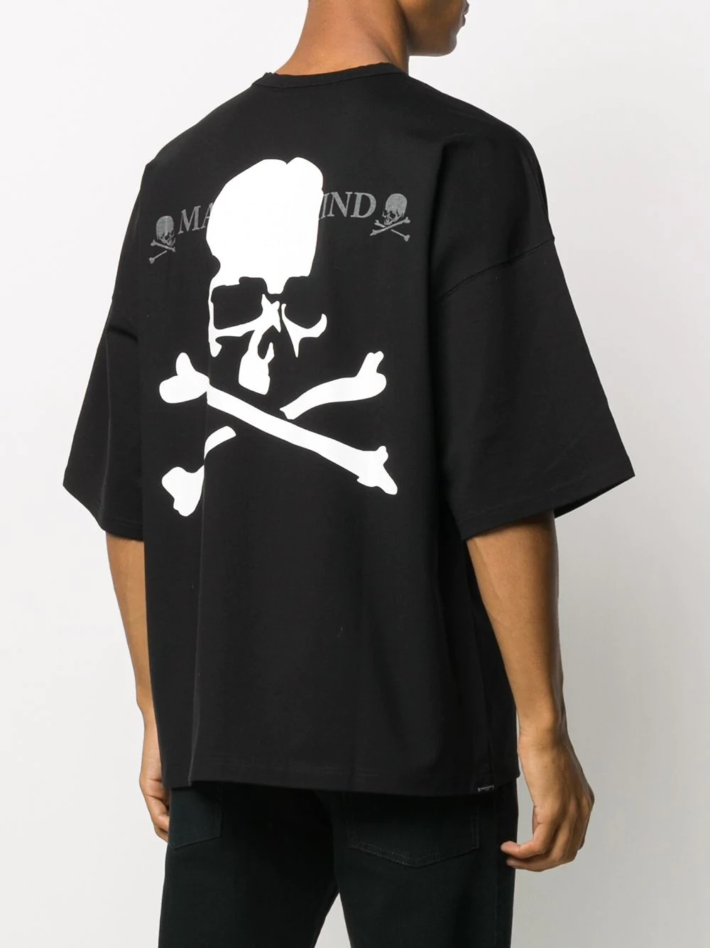 skull print short-sleeved T-shirt - 4