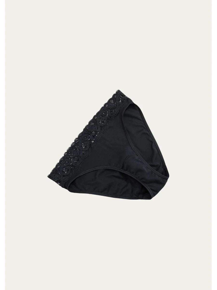 Moments High-Cut Lace-Trim Briefs - 1