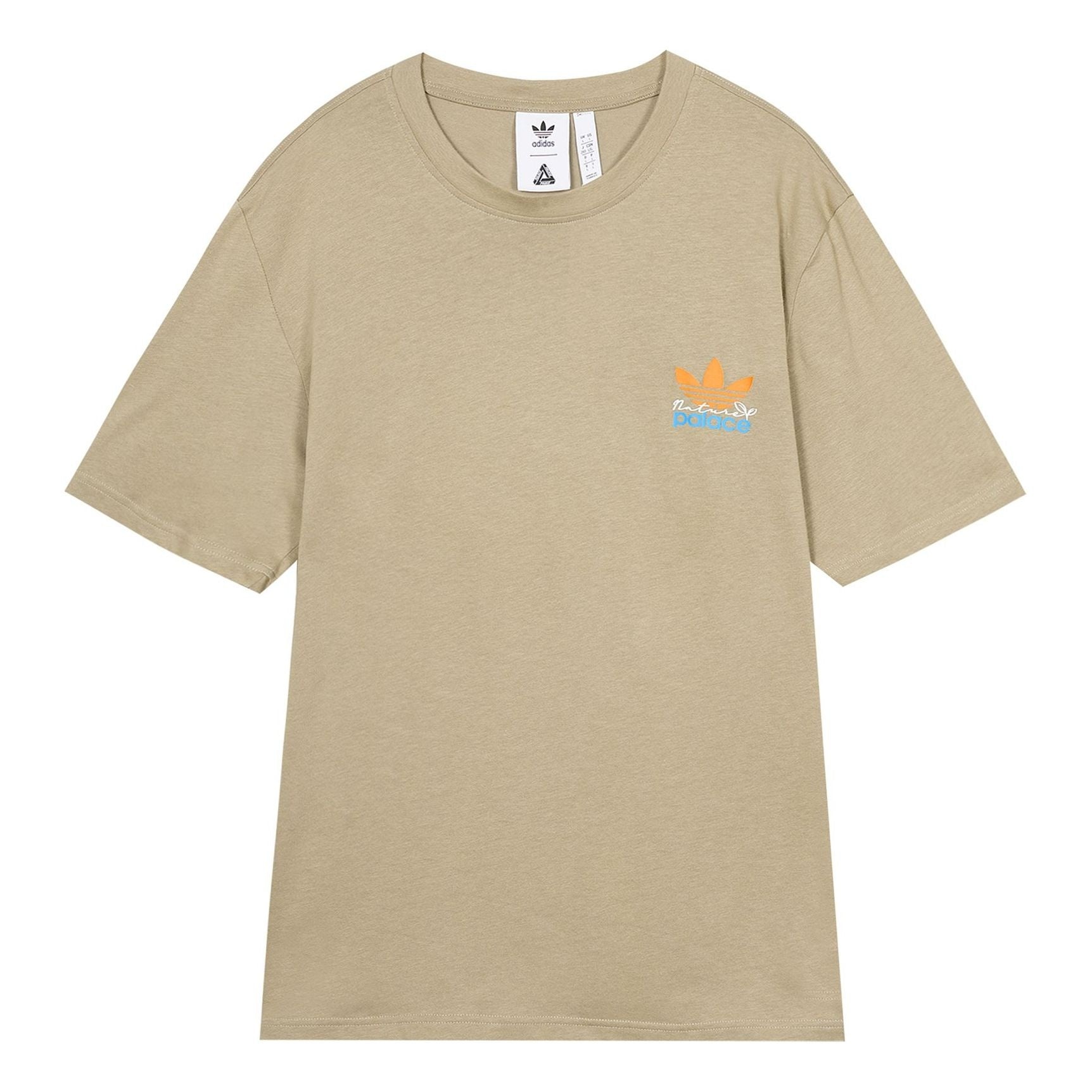 adidas originals x PALACE Crossover SS22 Back Logo Printing Short Sleeve Unisex Brown HM9198 - 1