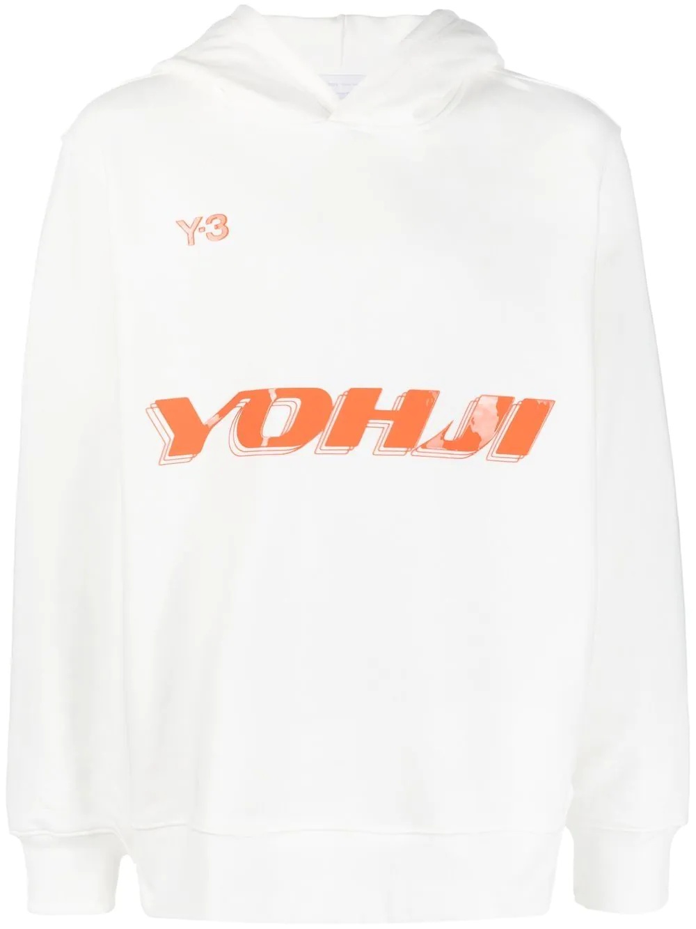 logo print hoodie - 1