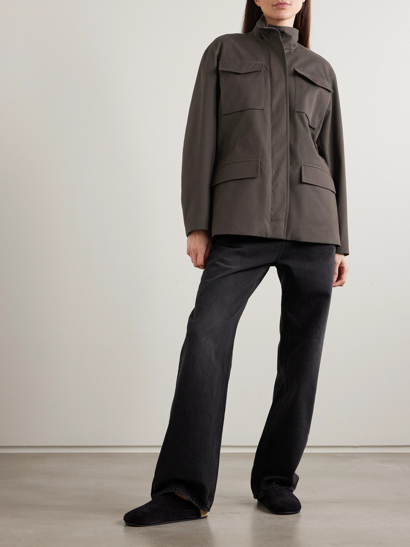 The Row Floriane Stretch Cotton And Cashmere-blend Field Jacket outlook