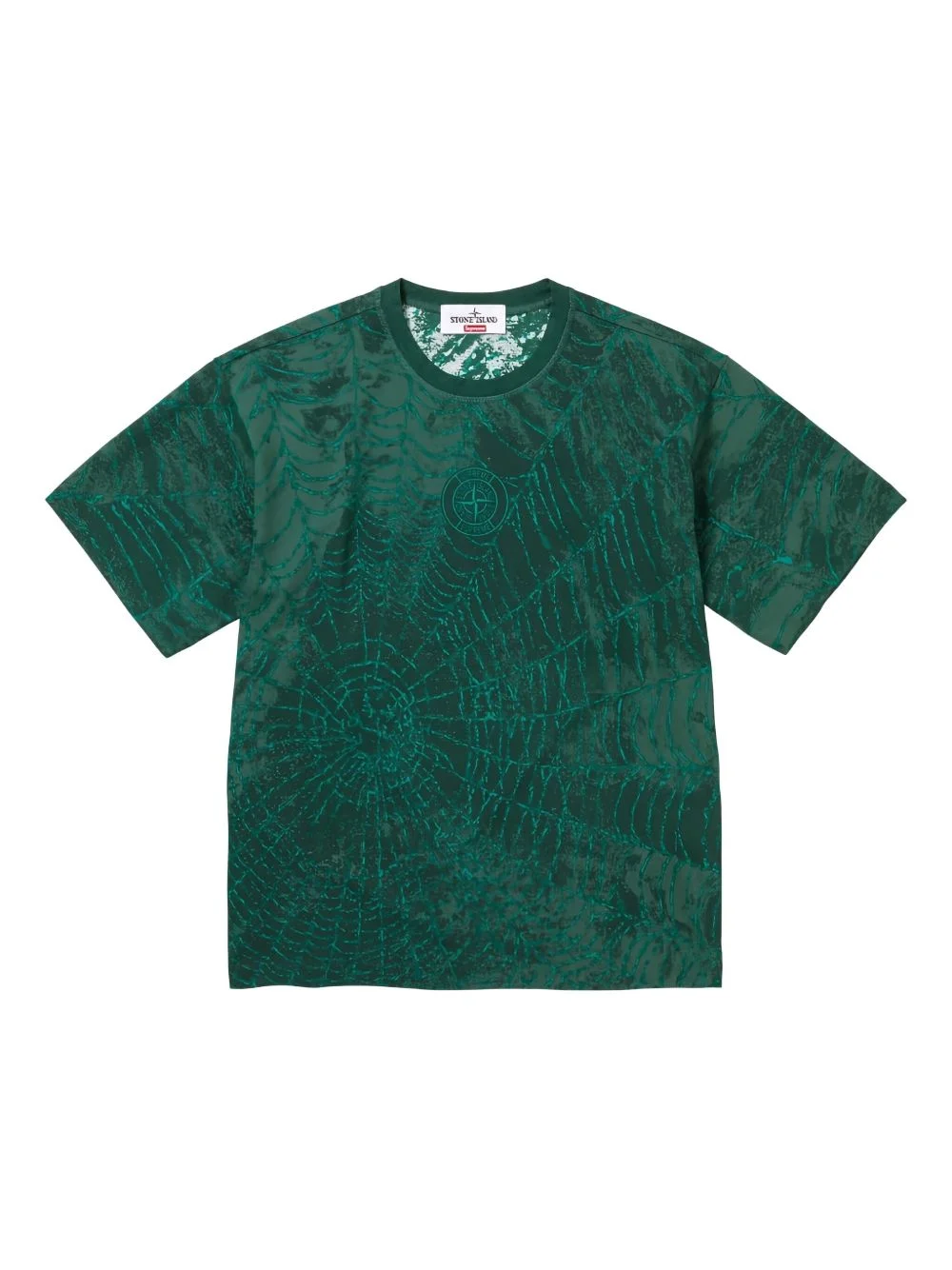 x Stone Island spiderweb T-shirt - 1