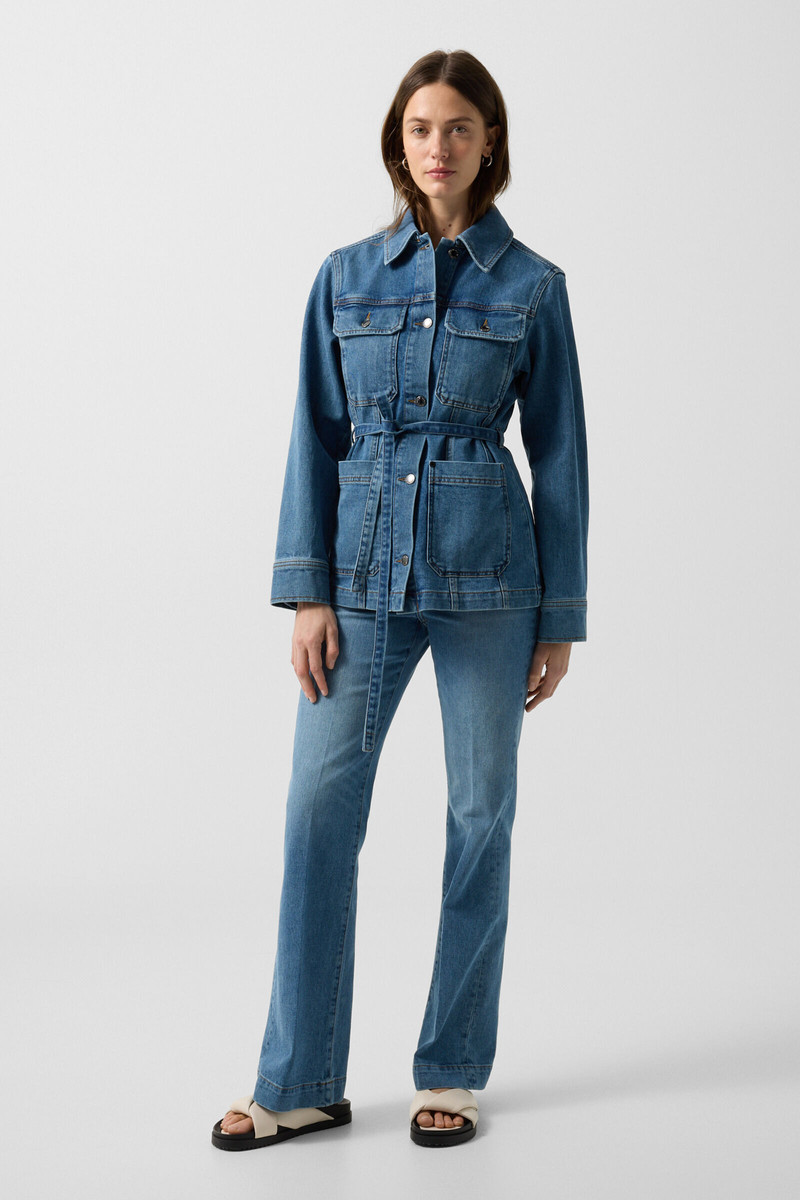 BOGNER Pelin denim jacket in Denim Blue outlook