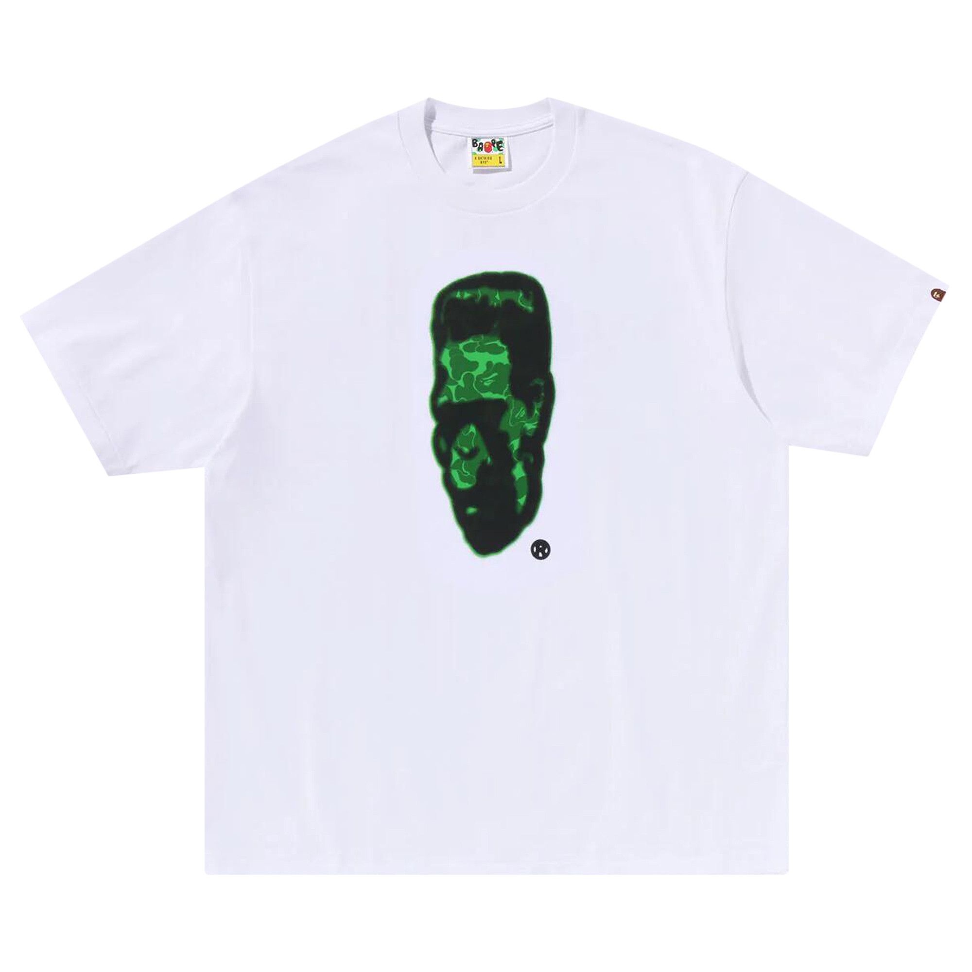 BAPE Spray Frankenstein Relaxed Fit Tee 'White' - 1