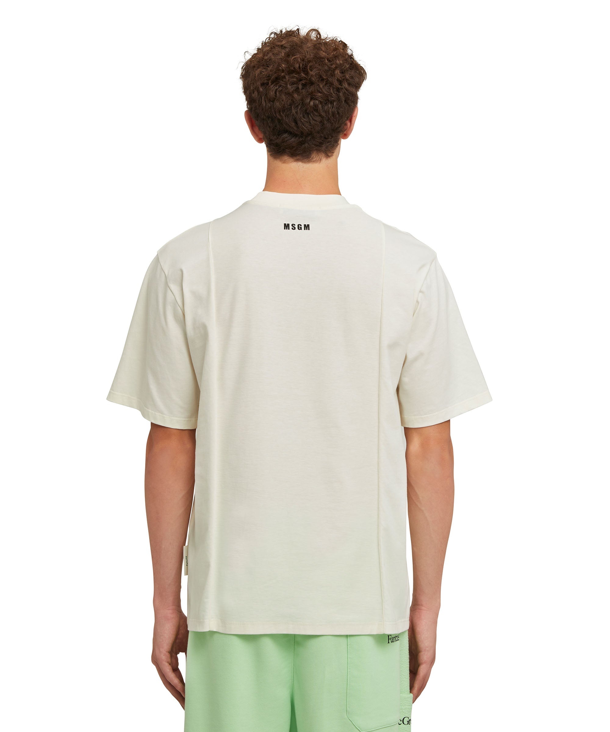Organic cotton crewneck t-shirt from the MSGM Fantastic Green Capsule - 7