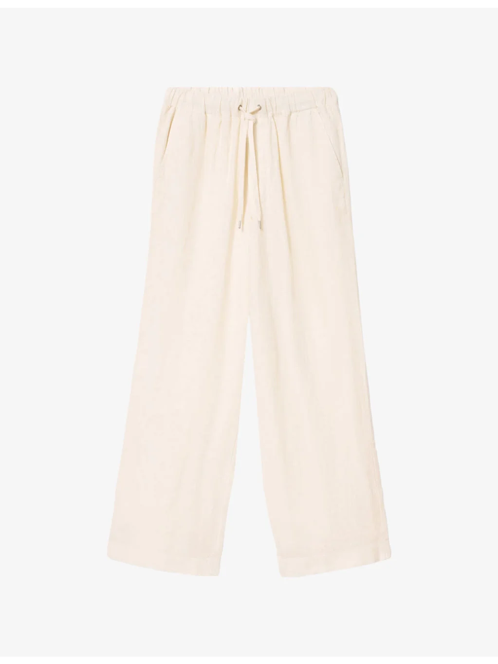 Sharp Loose Straight-Leg Linen Trousers - 1