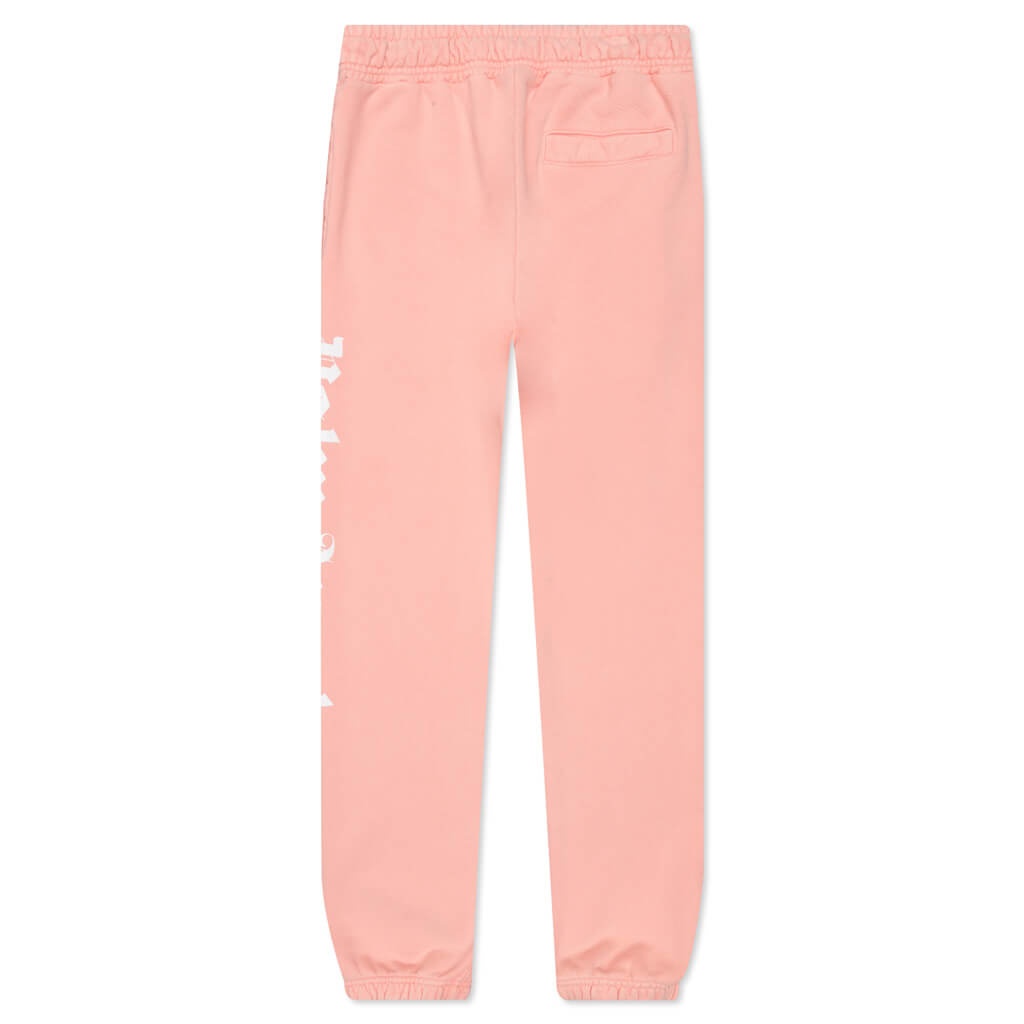 PALM ANGELS GD LOGO SWEATPANTS - SALMON - 2