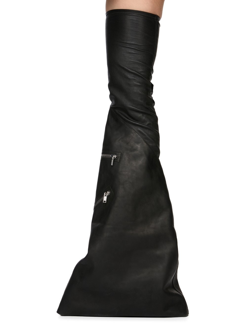RICK OWENS★VEG STRETCH LAMB LEATHER Rick Owens BOOTS | REVERSIBLE
