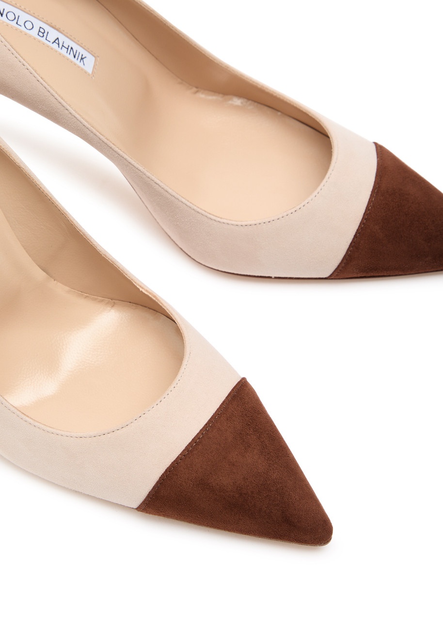 Manolo Blahnik Carpour 105 Suede Pumps - 3