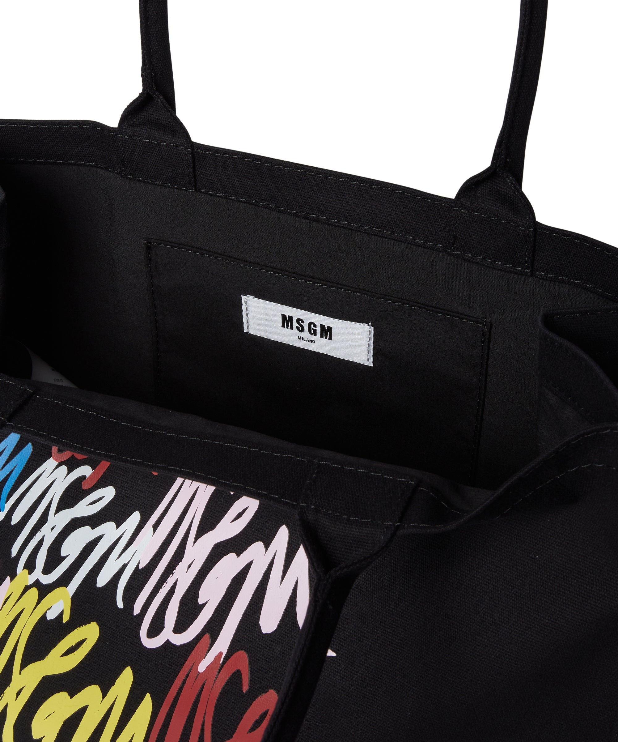 Blended cotton MSGM Canvas Tote Bag - 4