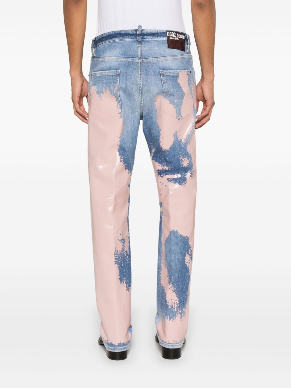 paint-splatter jeans - 4