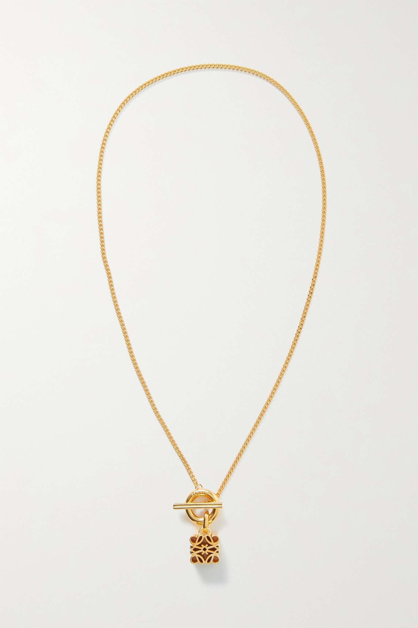 Anagram gold-plated necklace - 1