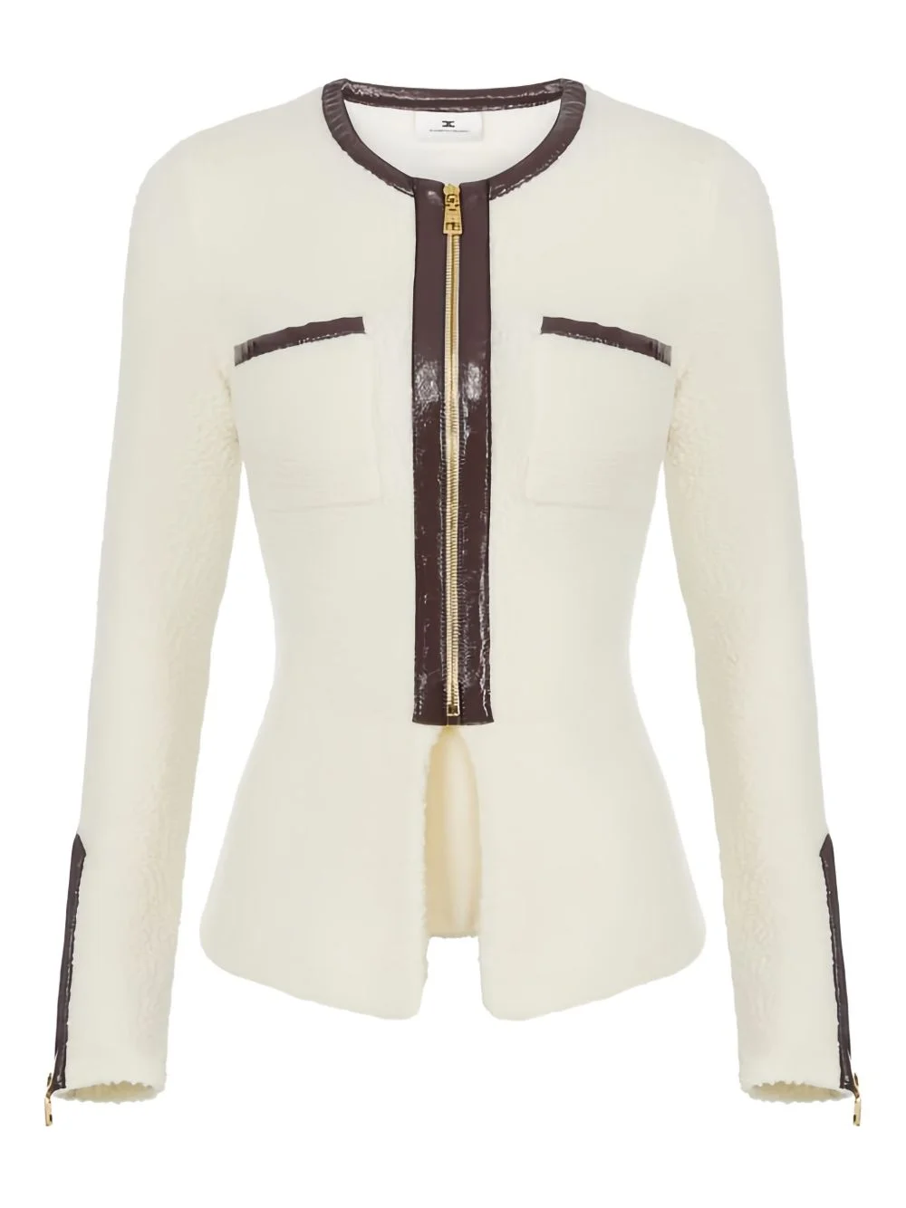 zip-fastening cardigan - 1