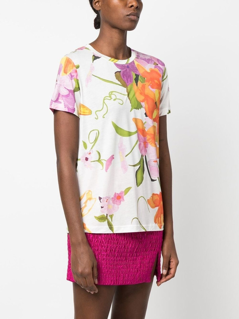 floral print organic cotton T-shirt 3