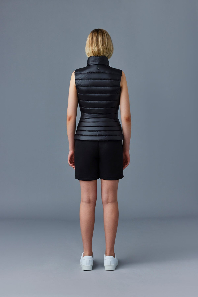 KARLY Recycled E3-Lite down vest with peplum 4