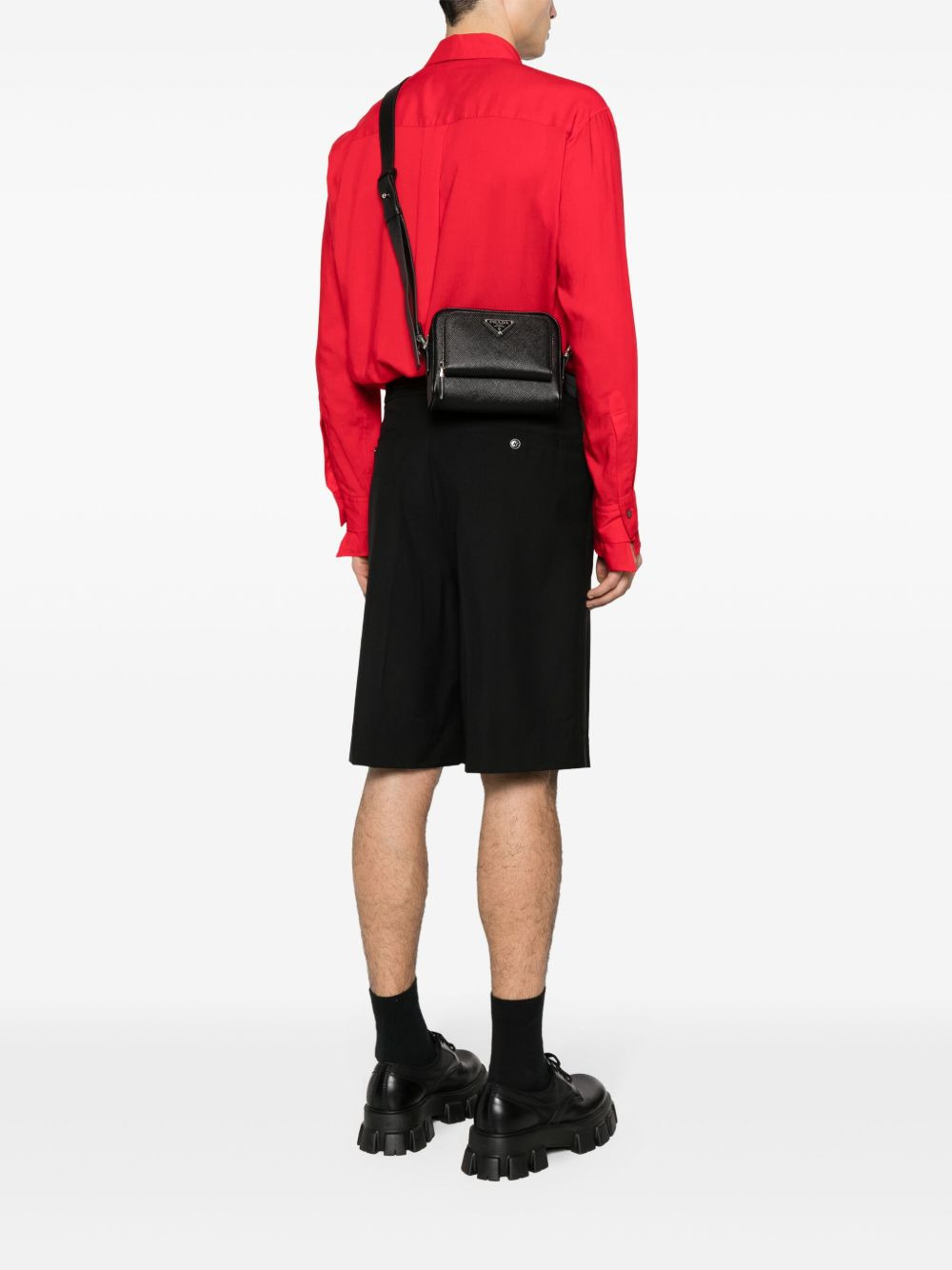 enamel-logo messenger bag - 2