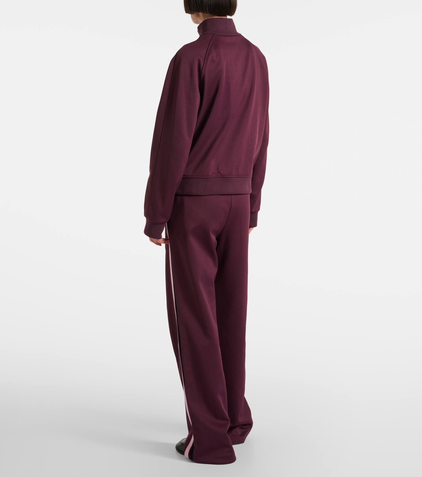 Logo striped jersey track jacket - 3